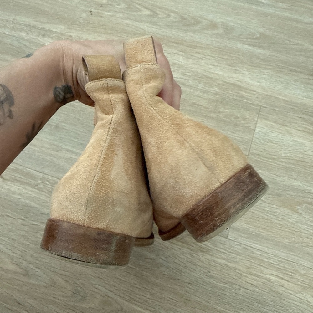 Jenni Kayne Suede Chelsea Ankle Boots in Light Brown 36 - Picture 4 of 6